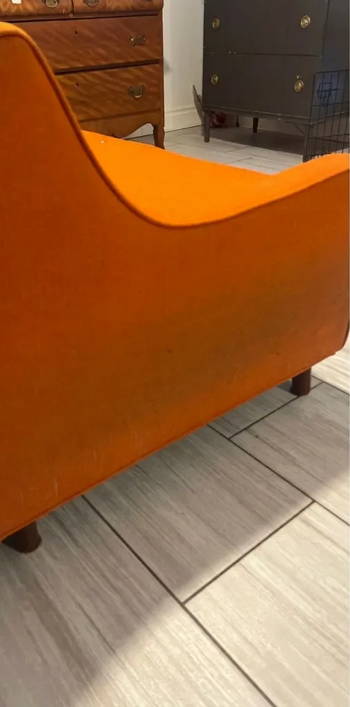 Before: Club Chair Upholstery Cleaning