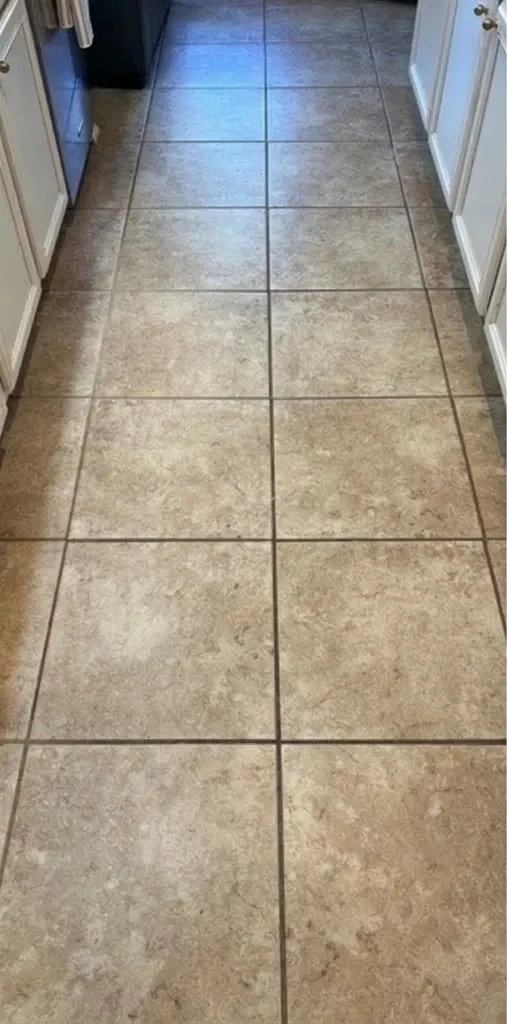 Before: Tile & Grout Deep Clean